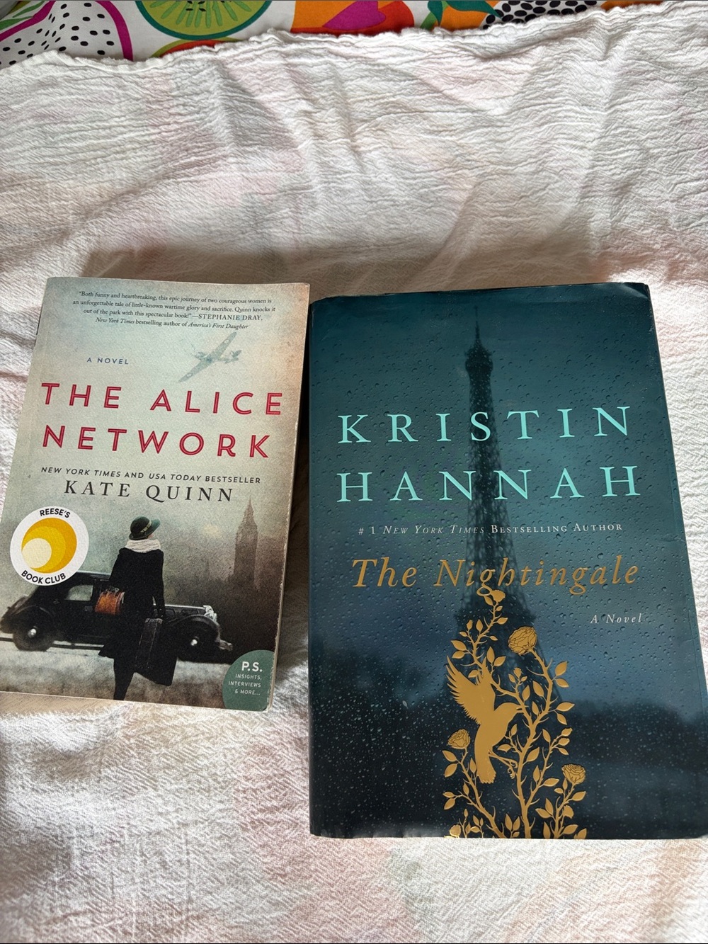 2 books: The Nightingale and The Alice Network